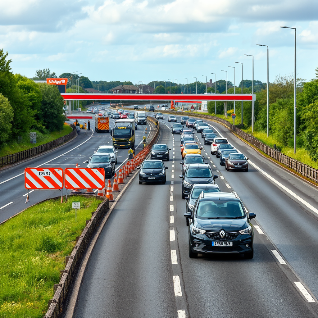 A27 gridlocked due to new Greggs drive-through building works